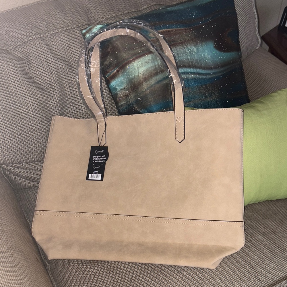 NWT K. Carroll Tan Tote Bag - Picture 3 of 9